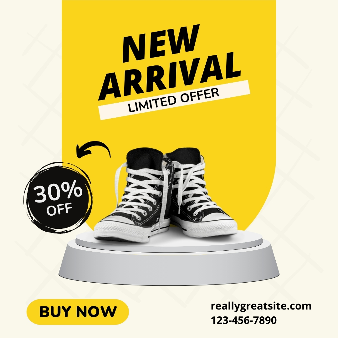 Yellow Realistic Product Promotion Instagram Post